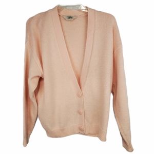 Vintage Rafferty knit cardigan peach pink sweater
